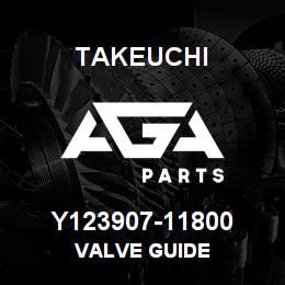 Y123907-11800 Takeuchi VALVE GUIDE | AGA Parts