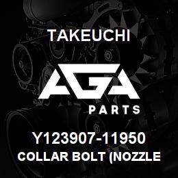 Y123907-11950 Takeuchi COLLAR BOLT (NOZZLE | AGA Parts
