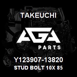 Y123907-13820 Takeuchi STUD BOLT 10X 85 | AGA Parts