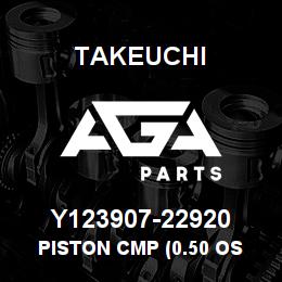 Y123907-22920 Takeuchi PISTON CMP (0.50 OS | AGA Parts