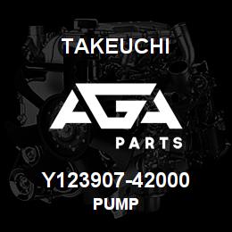 Y123907-42000 Takeuchi PUMP | AGA Parts
