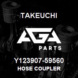 Y123907-59560 Takeuchi HOSE COUPLER | AGA Parts