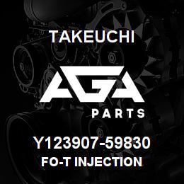 Y123907-59830 Takeuchi FO-T INJECTION | AGA Parts