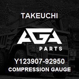 Y123907-92950 Takeuchi COMPRESSION GAUGE | AGA Parts