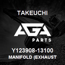 Y123908-13100 Takeuchi MANIFOLD (EXHAUST | AGA Parts