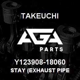 Y123908-18060 Takeuchi STAY (EXHAUST PIPE | AGA Parts
