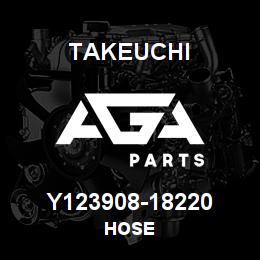 Y123908-18220 Takeuchi HOSE | AGA Parts