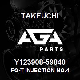Y123908-59840 Takeuchi FO-T INJECTION No.4 | AGA Parts