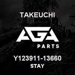 Y123911-13660 Takeuchi STAY | AGA Parts