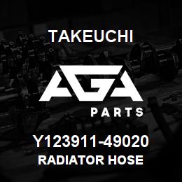 Y123911-49020 Takeuchi RADIATOR HOSE | AGA Parts