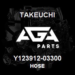 Y123912-03300 Takeuchi HOSE | AGA Parts