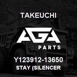 Y123912-13650 Takeuchi STAY (SILENCER | AGA Parts
