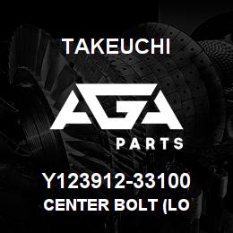 Y123912-33100 Takeuchi CENTER BOLT (LO | AGA Parts