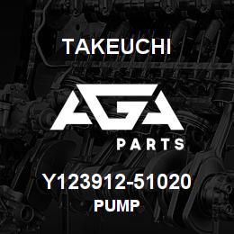 Y123912-51020 Takeuchi PUMP | AGA Parts