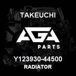 Y123930-44500 Takeuchi RADIATOR | AGA Parts