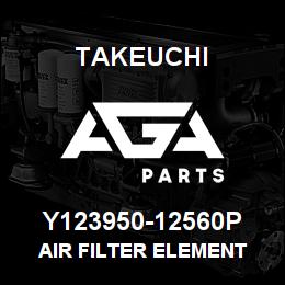 Y123950-12560P Takeuchi AIR FILTER ELEMENT | AGA Parts