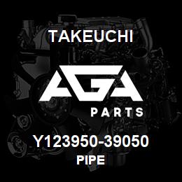 Y123950-39050 Takeuchi PIPE | AGA Parts