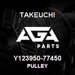 Y123950-77450 Takeuchi PULLEY | AGA Parts