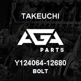 Y124064-12680 Takeuchi BOLT | AGA Parts