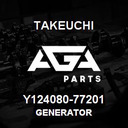 Y124080-77201 Takeuchi GENERATOR | AGA Parts