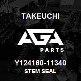 Y124160-11340 Takeuchi STEM SEAL | AGA Parts