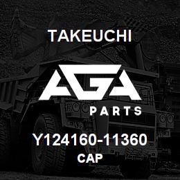 Y124160-11360 Takeuchi CAP | AGA Parts