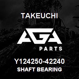 Y124250-42240 Takeuchi SHAFT BEARING | AGA Parts