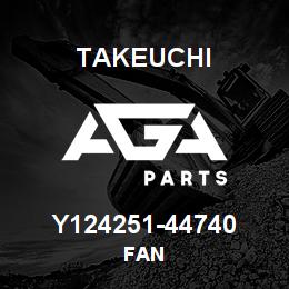 Y124251-44740 Takeuchi FAN | AGA Parts