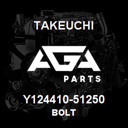 Y124410-51250 Takeuchi BOLT | AGA Parts
