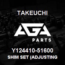 Y124410-51600 Takeuchi SHIM SET (ADJUSTING | AGA Parts