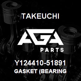 Y124410-51891 Takeuchi GASKET (BEARING | AGA Parts