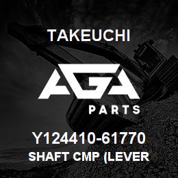 Y124410-61770 Takeuchi SHAFT CMP (LEVER | AGA Parts