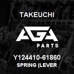 Y124410-61860 Takeuchi SPRING (LEVER | AGA Parts