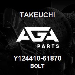 Y124410-61870 Takeuchi BOLT | AGA Parts