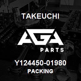 Y124450-01980 Takeuchi PACKING | AGA Parts