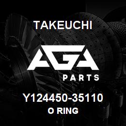 Y124450-35110 Takeuchi O RING | AGA Parts