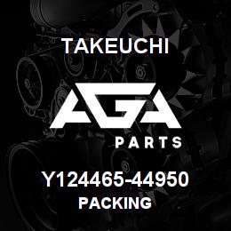 Y124465-44950 Takeuchi PACKING | AGA Parts