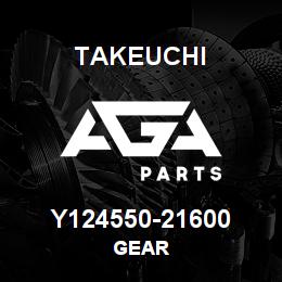 Y124550-21600 Takeuchi GEAR | AGA Parts