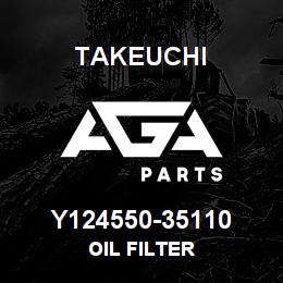 Y124550-35110 Takeuchi OIL FILTER | AGA Parts
