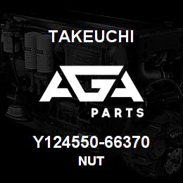 Y124550-66370 Takeuchi NUT | AGA Parts