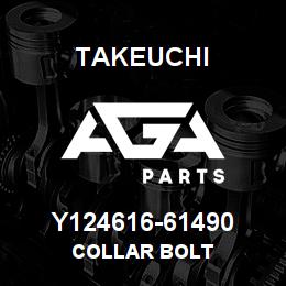 Y124616-61490 Takeuchi COLLAR BOLT | AGA Parts