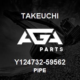 Y124732-59562 Takeuchi PIPE | AGA Parts