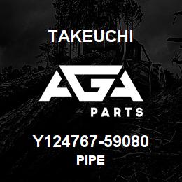 Y124767-59080 Takeuchi PIPE | AGA Parts