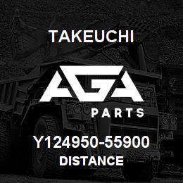 Y124950-55900 Takeuchi DISTANCE | AGA Parts