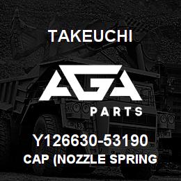 Y126630-53190 Takeuchi CAP (NOZZLE SPRING | AGA Parts