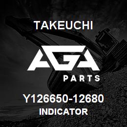 Y126650-12680 Takeuchi INDICATOR | AGA Parts