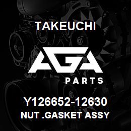 Y126652-12630 Takeuchi NUT .GASKET ASSY | AGA Parts