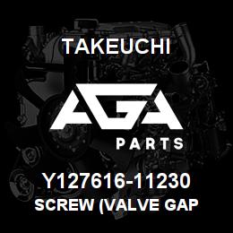 Y127616-11230 Takeuchi SCREW (VALVE GAP | AGA Parts