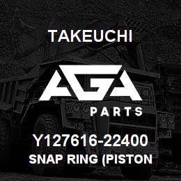 Y127616-22400 Takeuchi SNAP RING (PISTON | AGA Parts