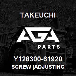 Y128300-61920 Takeuchi SCREW (ADJUSTING | AGA Parts
